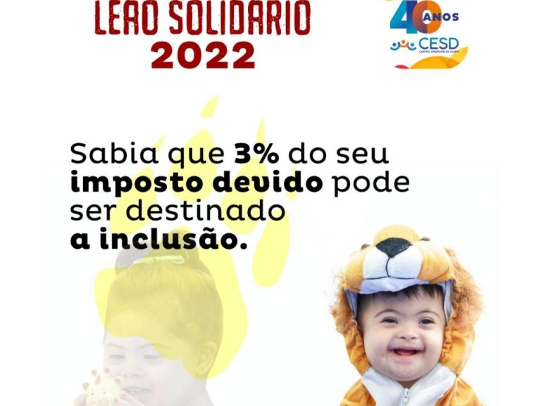 Imposto de Renda 2022CESD - Centro Síndrome de Down